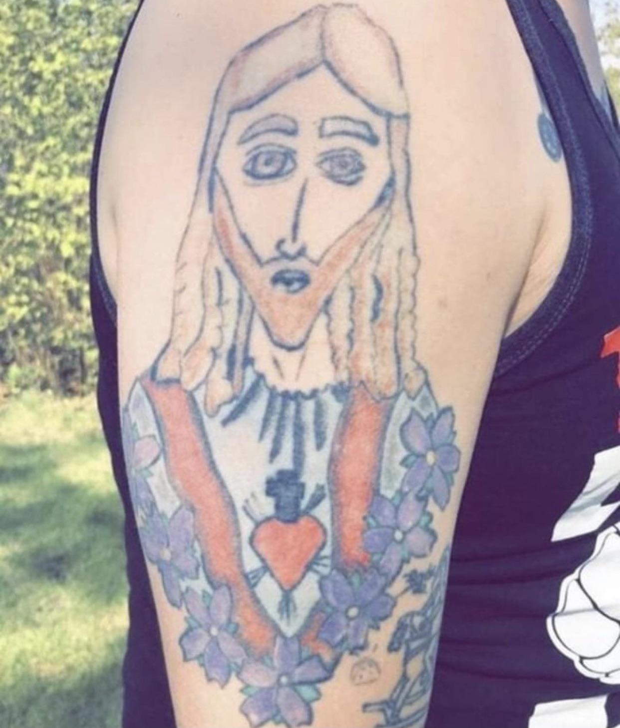Jesus Christ! : R/Shittytattoos 1459_x_1242_jpg