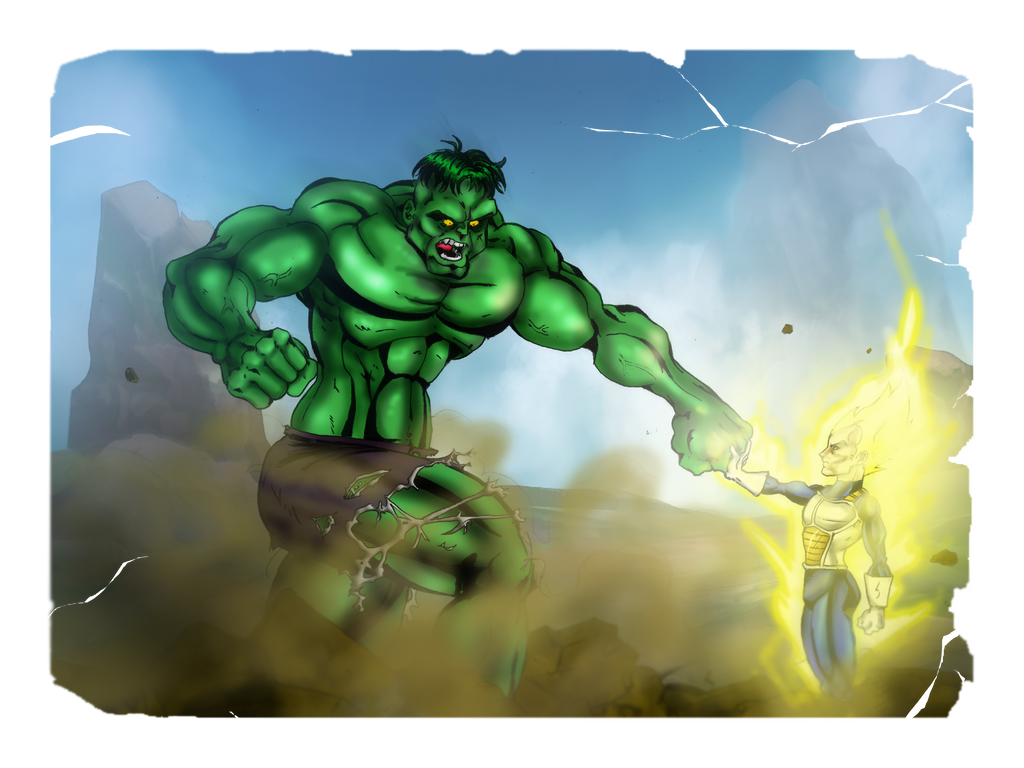 Super man vs hulk trailer. Hulk Vs Vegeta Dragonballart