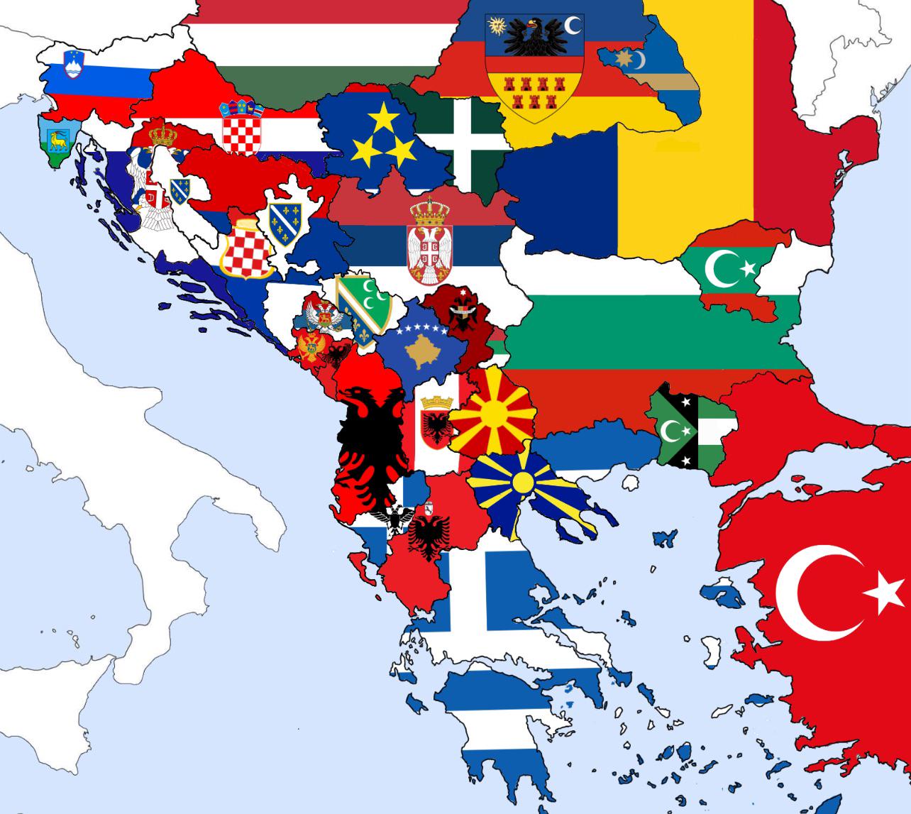 all independence movements in the balkan : rMapPorn