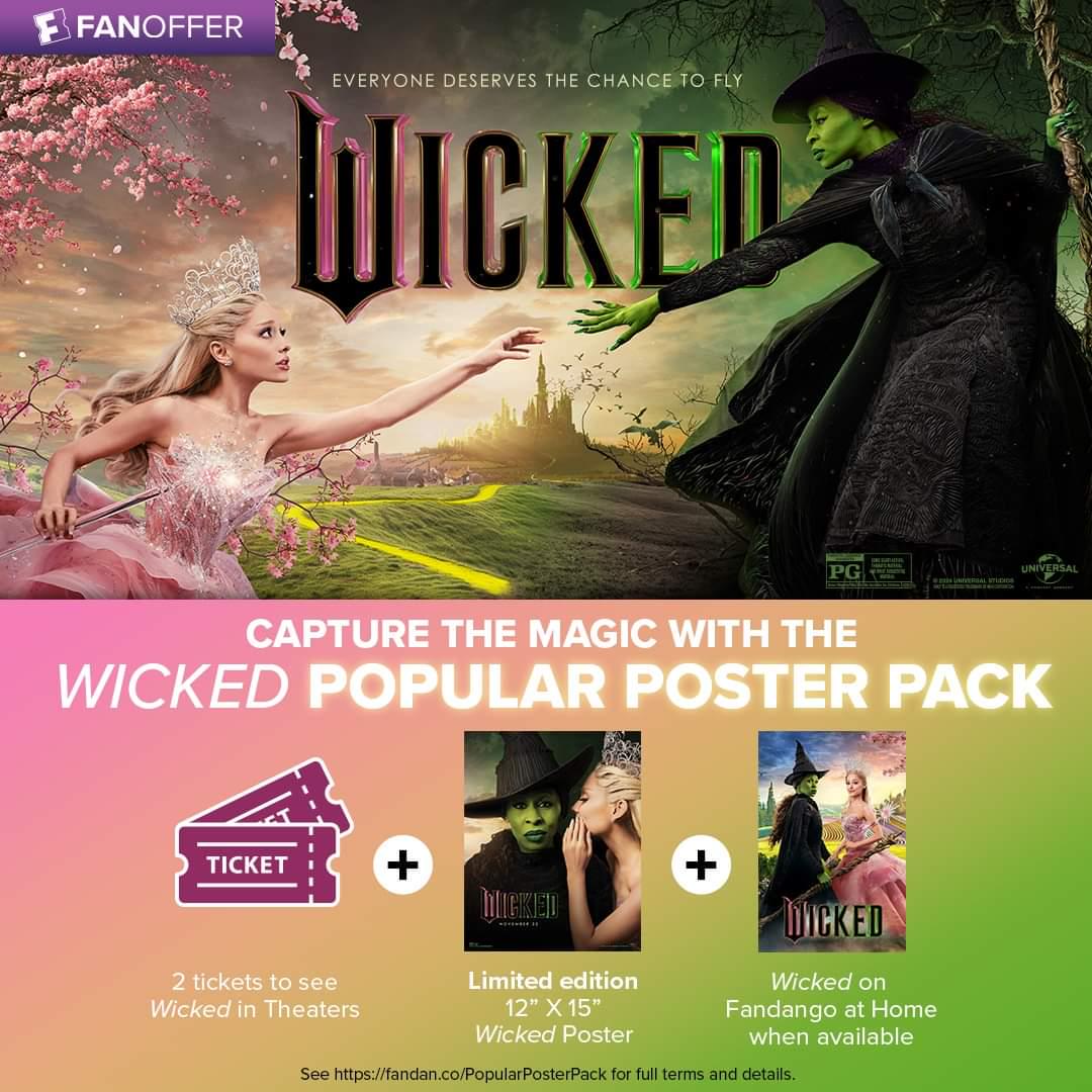 Wicked (Part 1) $90 Fandango at home deal (link in comments) : rvudu