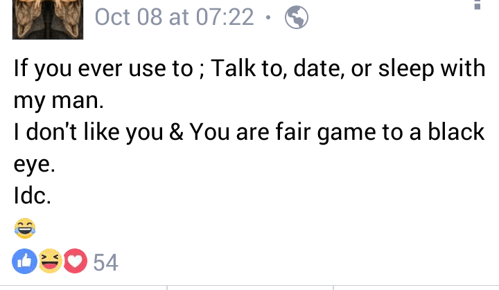 An elderly grandmother badly beaten . Well I Guess The Girl He Talked To Once In 4th Grade Is About To Get Beat Up R Insanepeoplefacebook