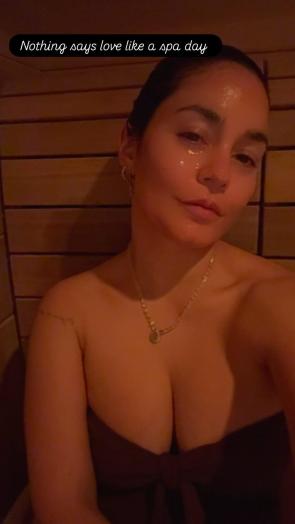 Vanessa at the spa – IG story 2/14/26