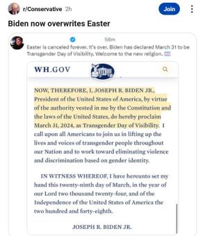 Conservatives don’t know Easter is a movable holiday