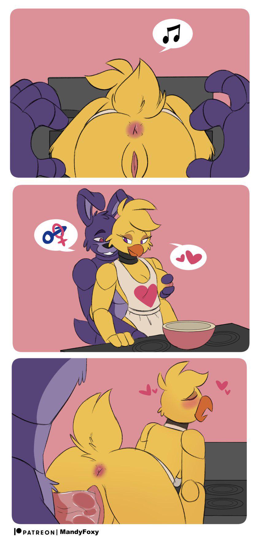 Bonnie y Chica (MandyFoxy) : rFnafHentai