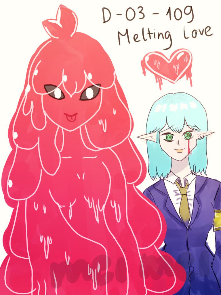 I draw Melting Love being cute and her victim : rLobotomyCorp