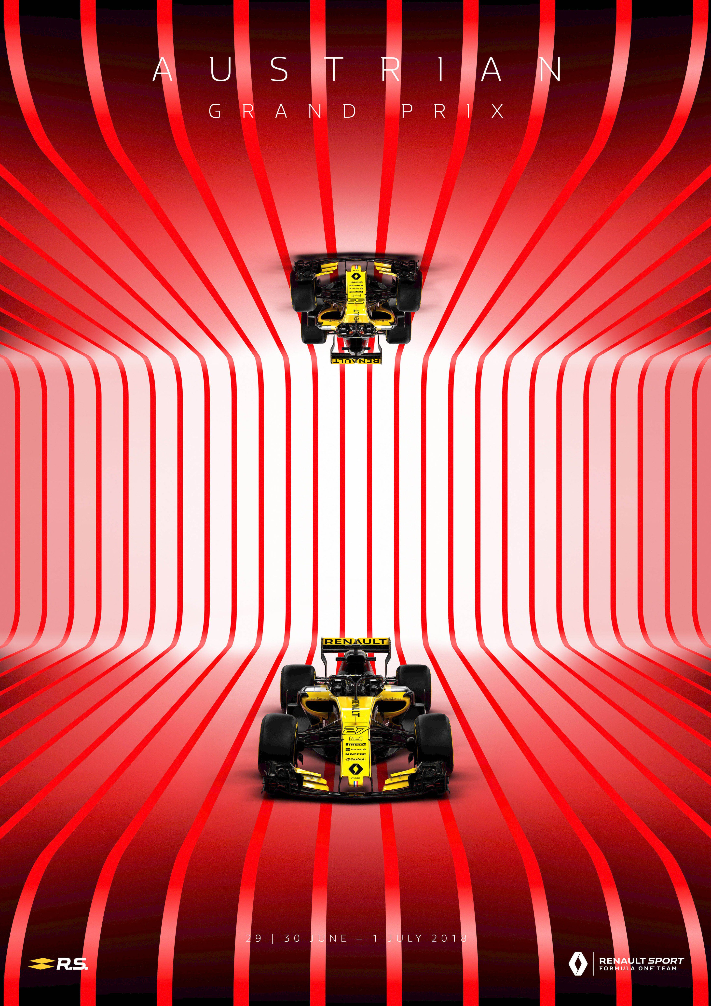 Renault F1 Austrian Gp Poster Formula1