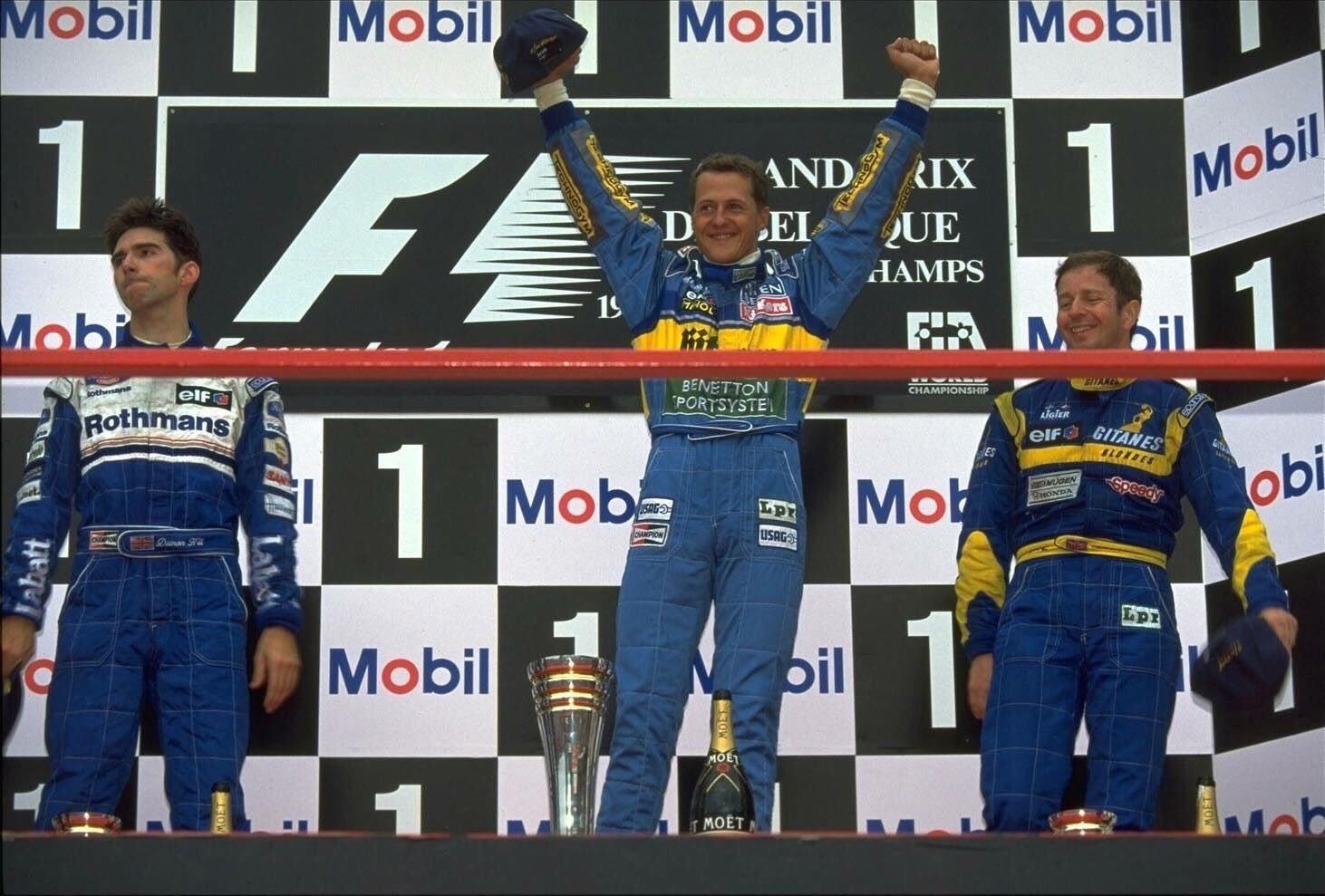 On This Day In 1995 Micheal Schumacher Won The Belgian