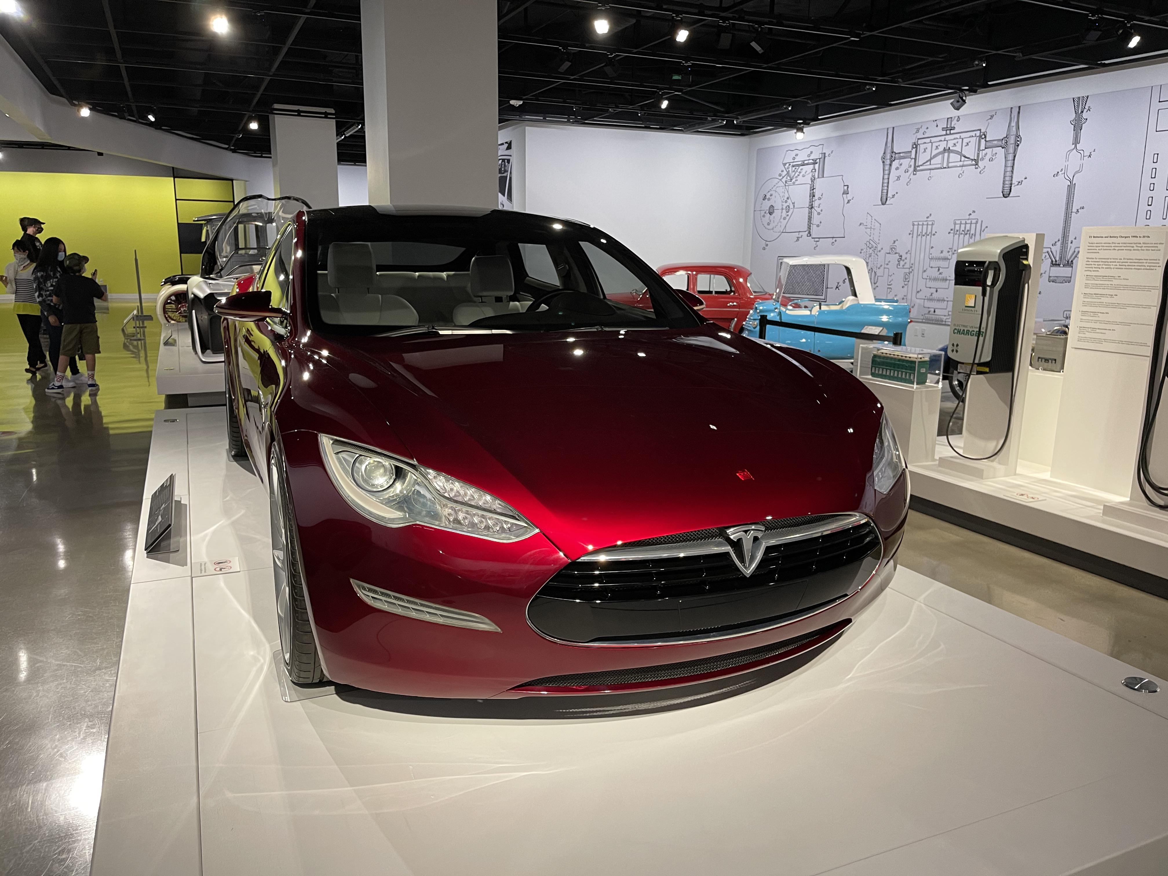 2009 model s prototype at petersen auto museum in los angeles rteslamotors on throwing car batteries in the ocean reddit