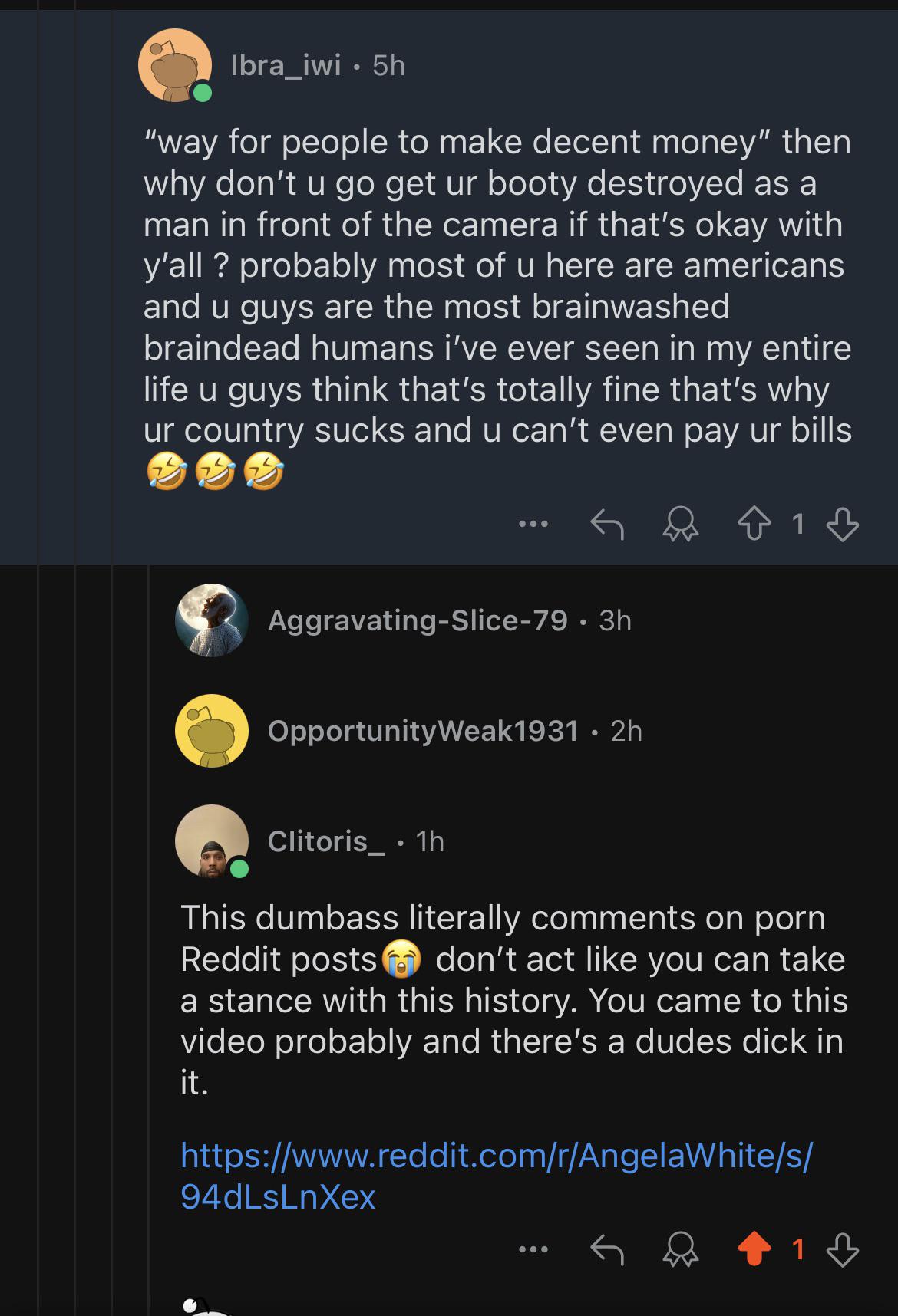 Cant make this up, dude roasting sketch for making porn is literally commenting on a pornstars subreddit : rjynxzissg