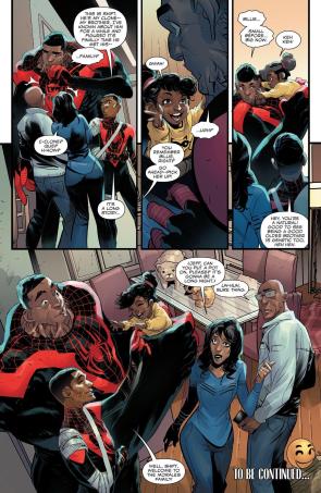 A college arc is desparately needed. Although sweet, this moment kinda erases any future drama Miles might have with his family.