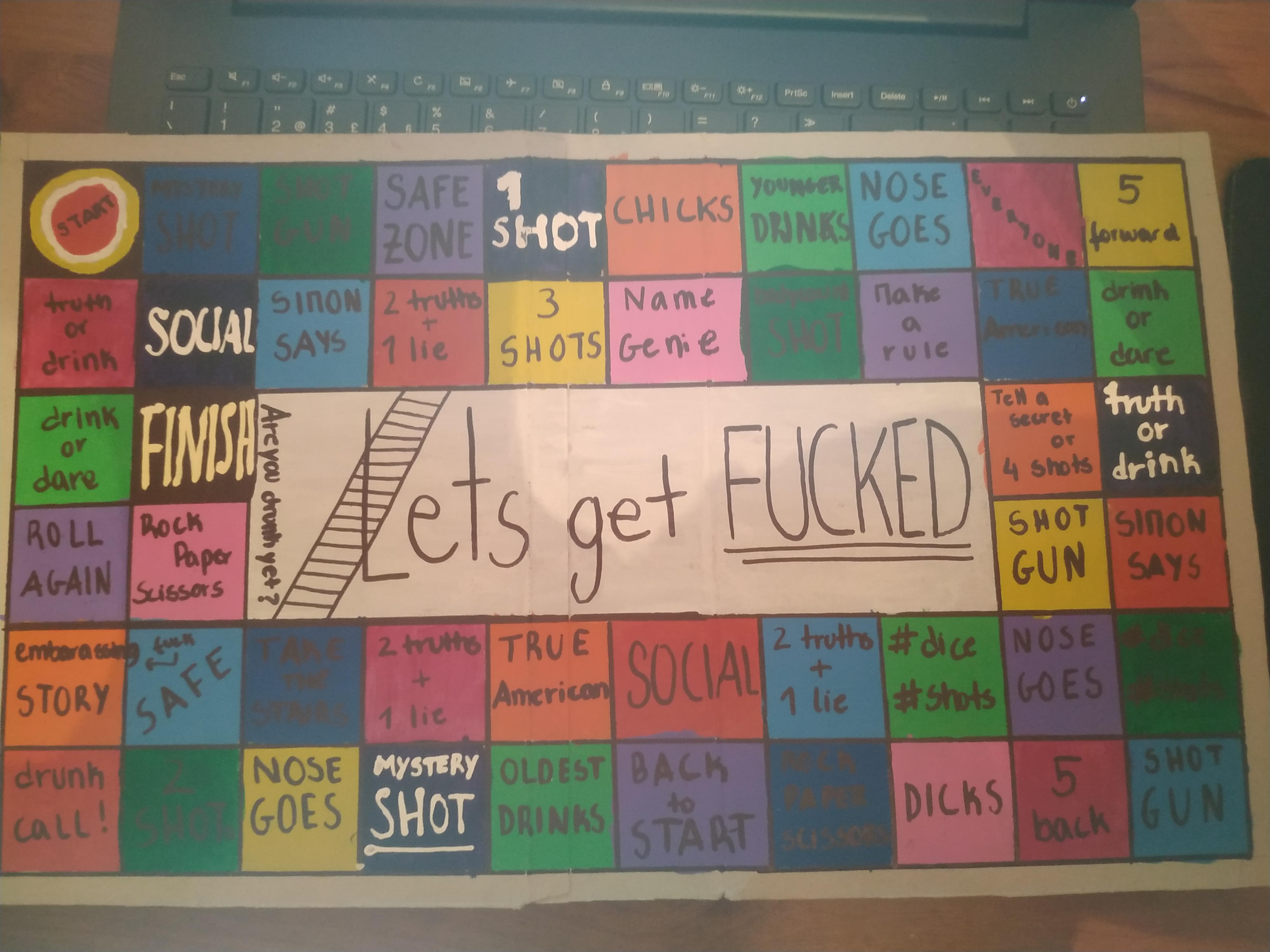 made a drinking game out of a cereal box drinkinggames