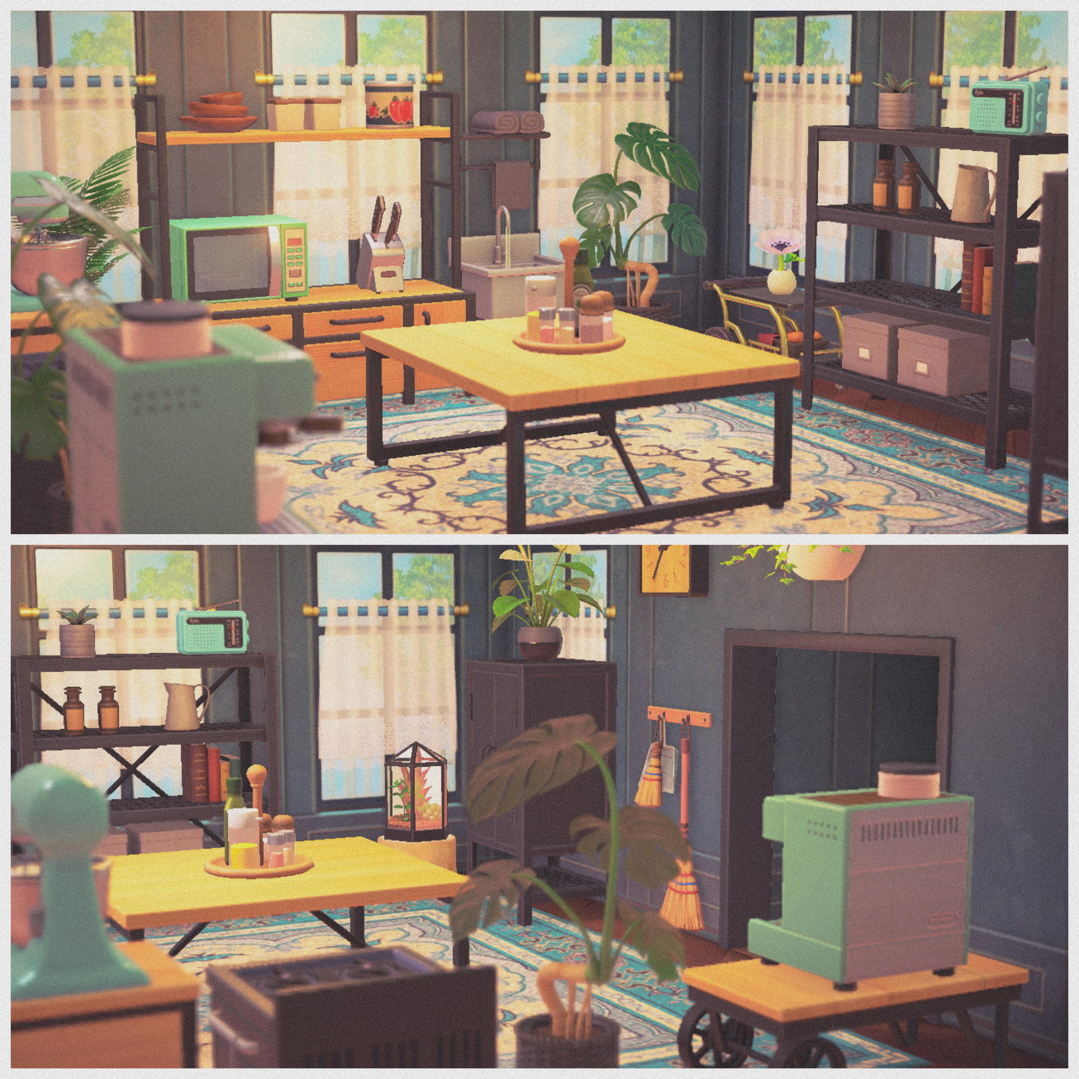 Finally Finished My Kitchen Acnh Animalcrossing