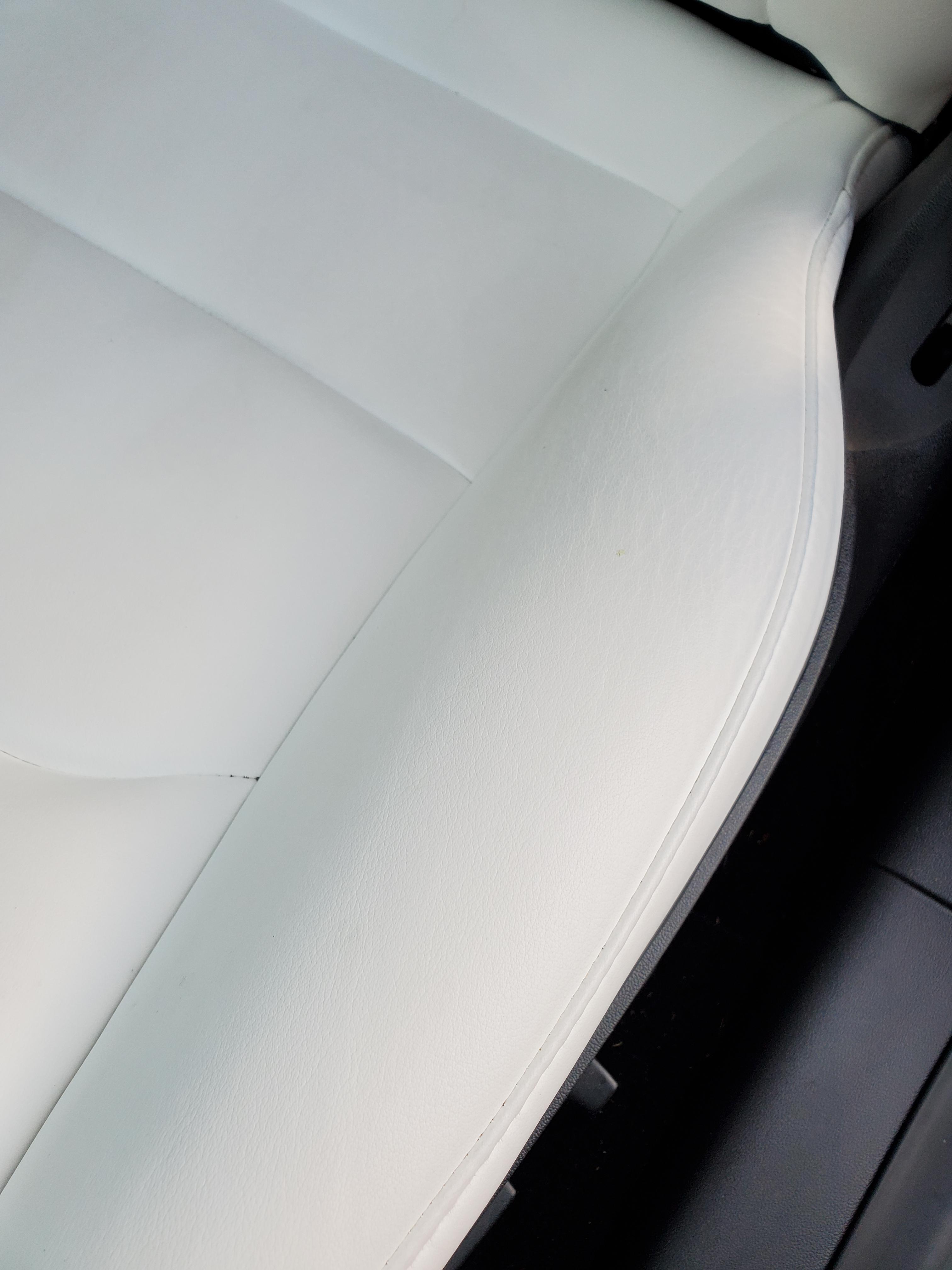 white interior after 2 years 44k miles denim jeans ketchup coffee grease hair dye and oil rteslamotors on white interior car reddit