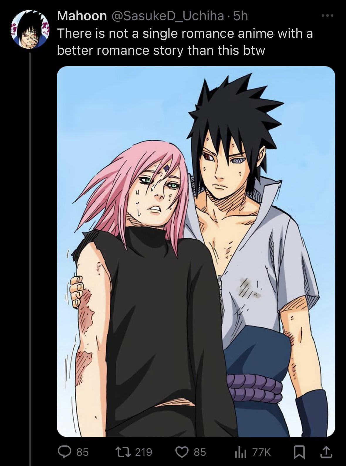 刚在推特上看到这个帖子，想问问，你们喜欢佐樱吗？ : rNaruto