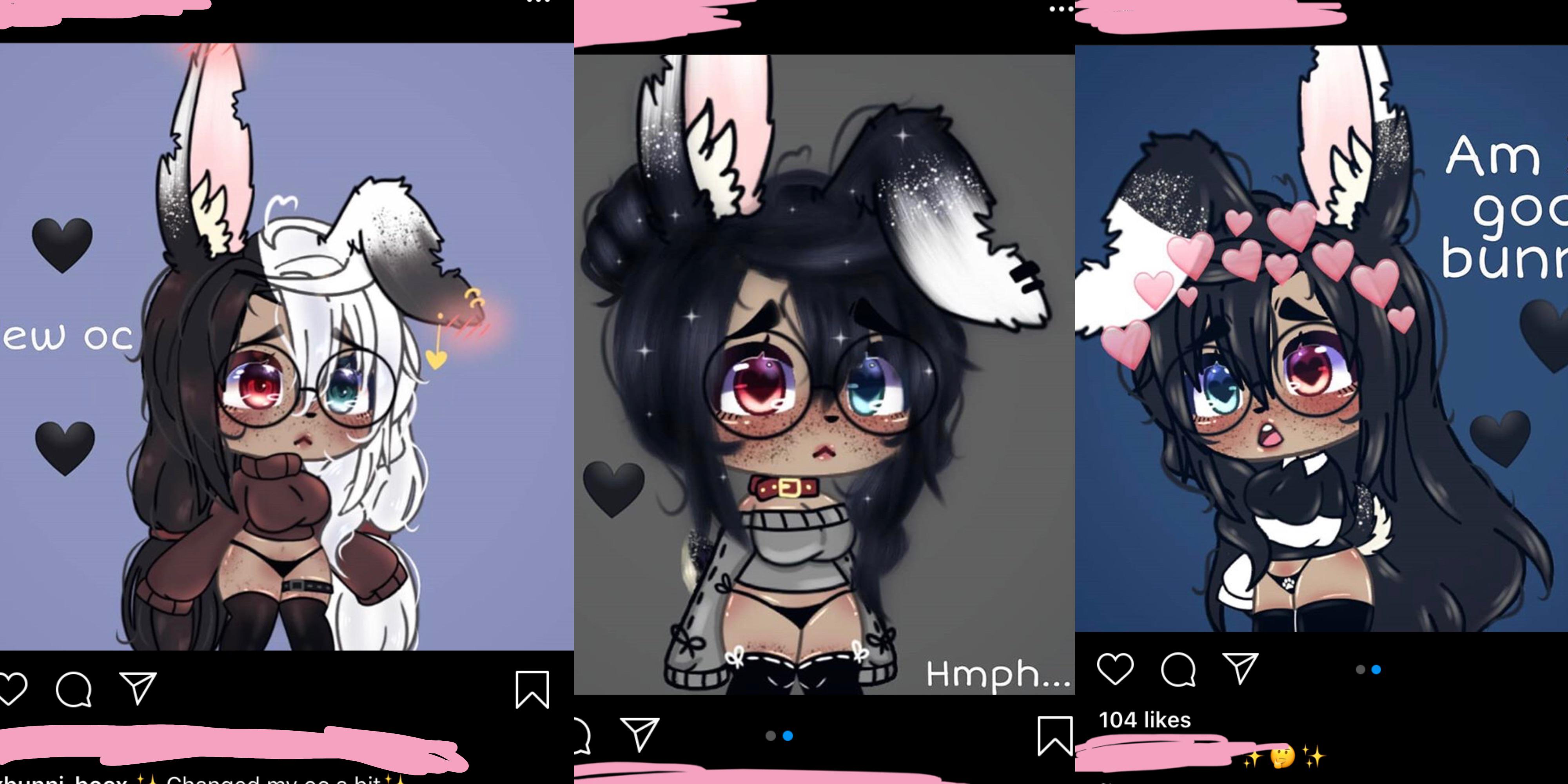 make your own gachaverse/gachalife character remix by fluffypuppyadorbz. stop making ur gacha characters T H I C C : GachaLifeCringe