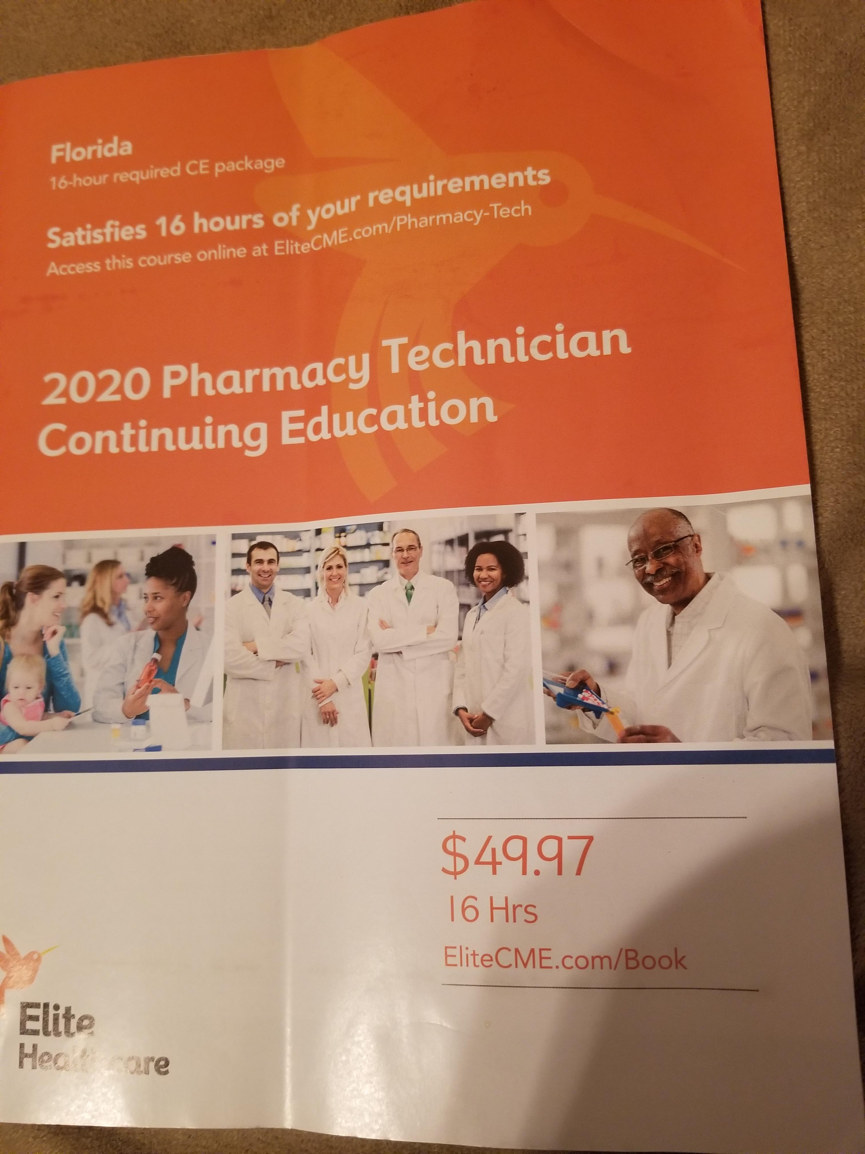 The ptcb has free online continuing education on their website. Elite Healthcare Ce Book Legit For Florida License Renewal R Pharmacytechnician