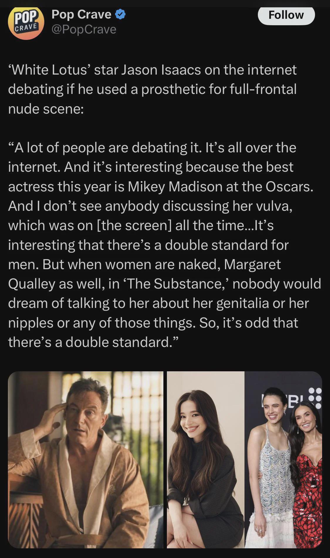 Whos your favourite actor who thinks womens bodies arent discussed? :  rokbuddycinephile