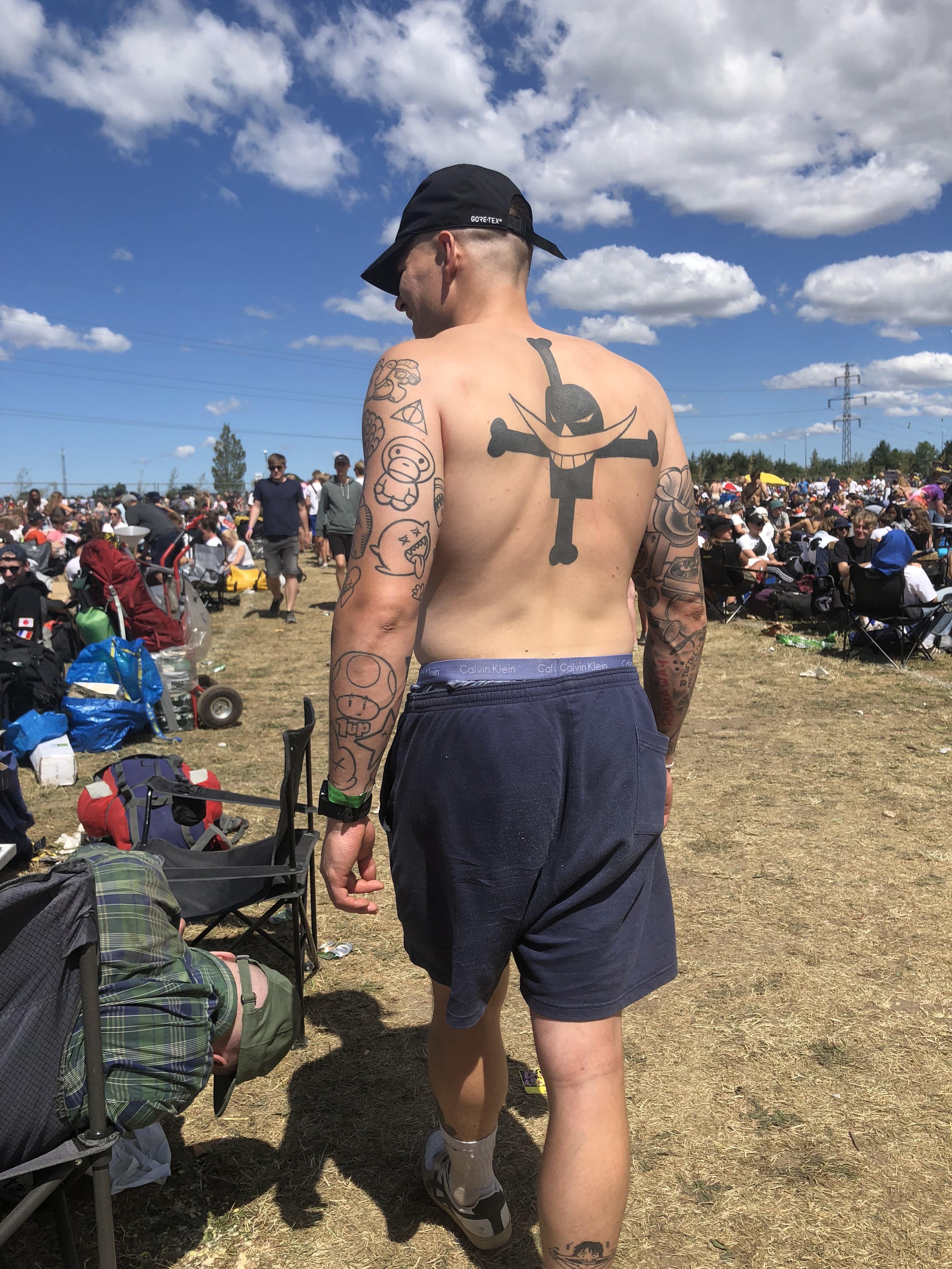 One Piece Tattoo At Roskilde Music Festival Onepiece