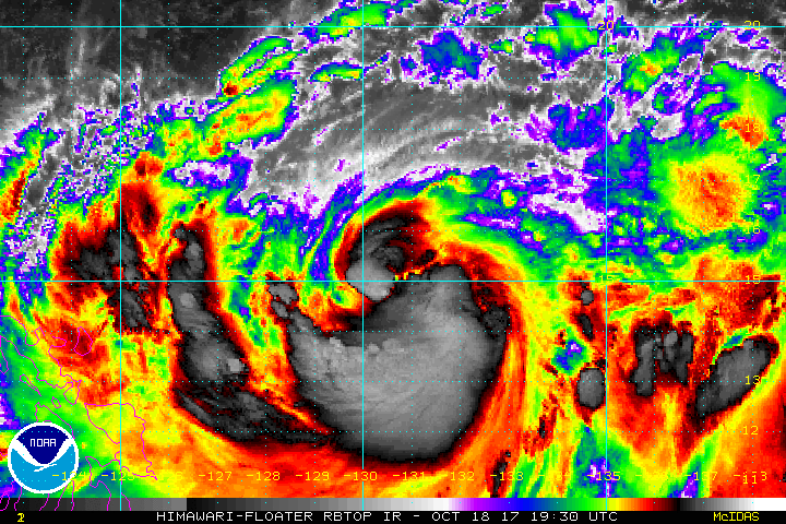 According To Jma Typhoon Lan Is Already The Second Largest