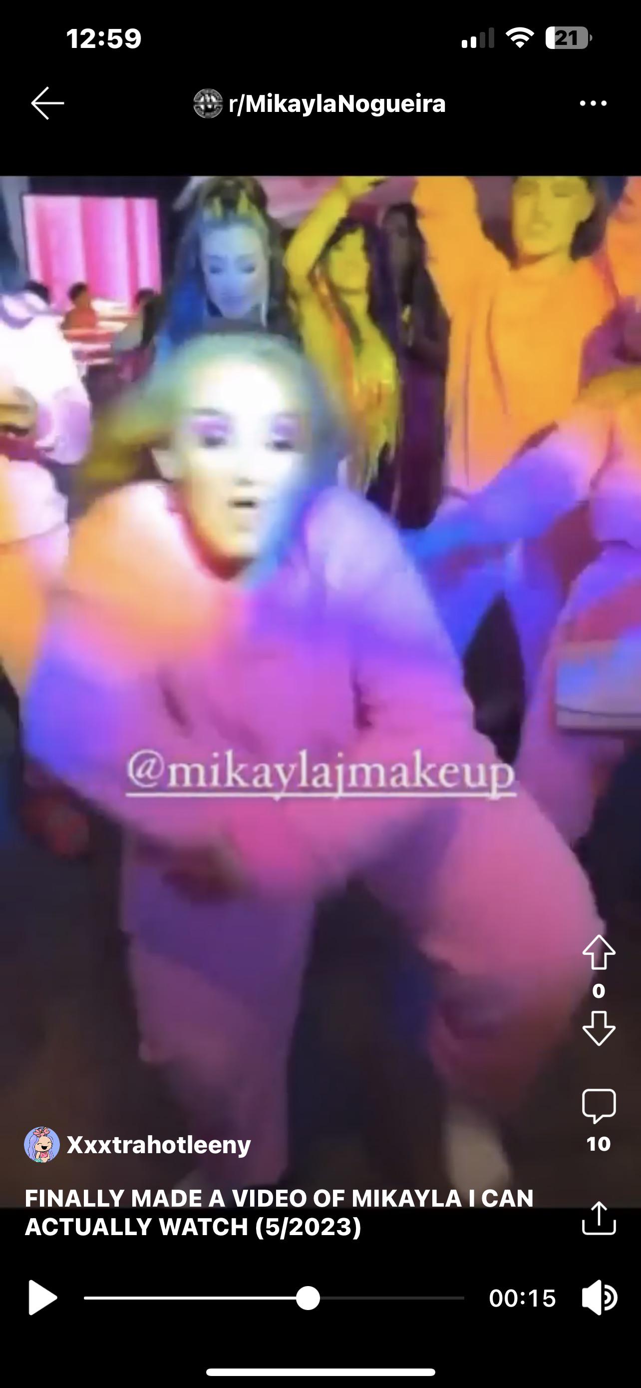 FINALLY MADE A VIDEO OF MIKAYLA I CAN ACTUALLY WATCH (52023) :  rMikaylaNogueira