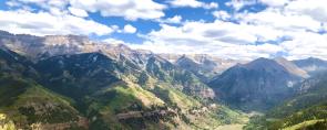 [OC] the Rockies taken from Coonskin Trail just above Telluride CO [4032 x 1616]