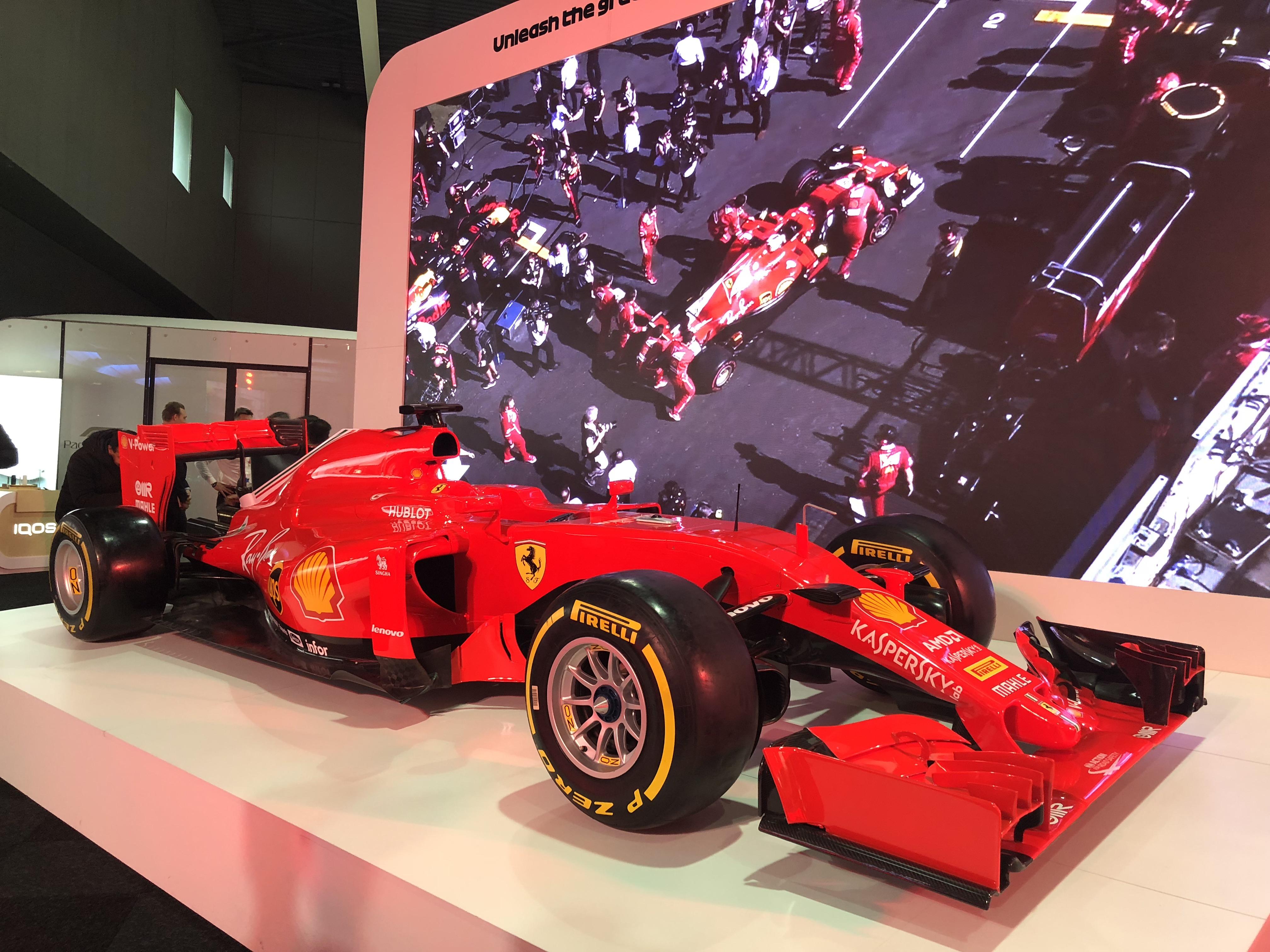 Ferrari Sf16 H In 2018 Livery At Mobile World Congress
