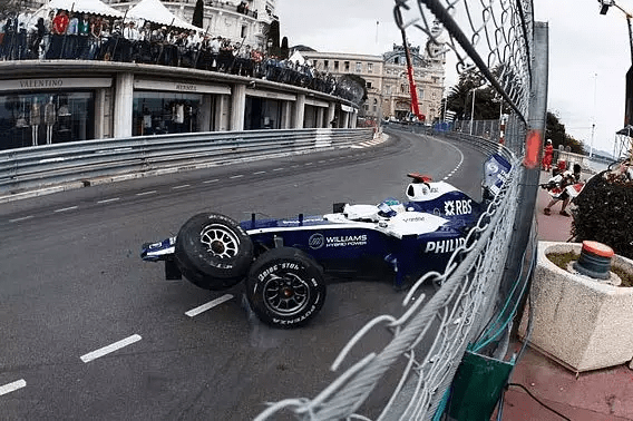 Barrichello S Crash During The 2010 Monaco Grand Prix