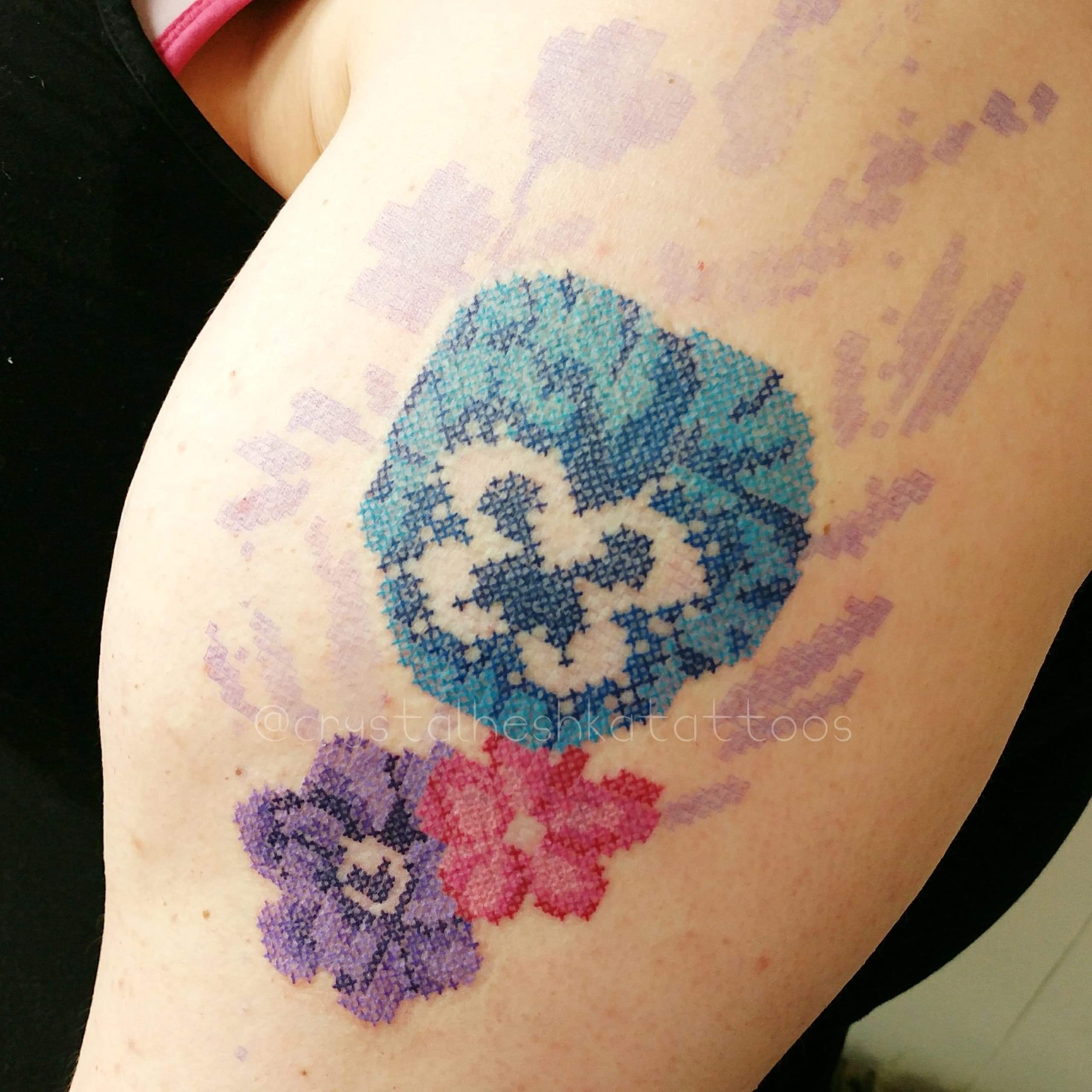 Wip I Guess My New Cross Stitch Tattoo Crossstitch