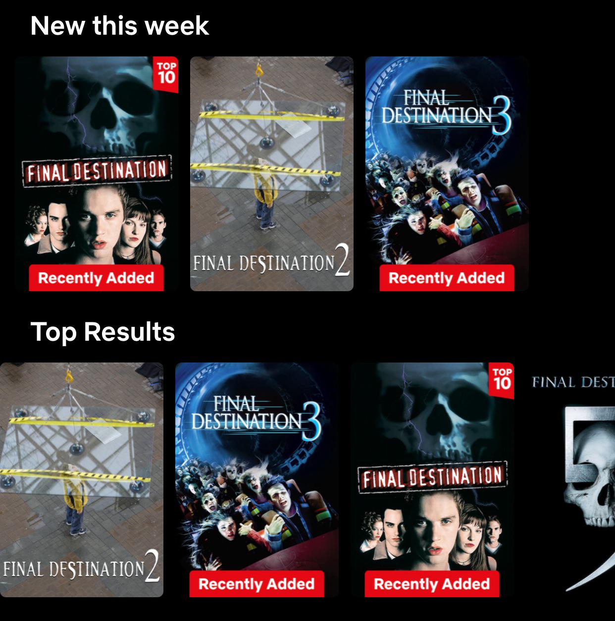 The first three Final Destination films were added to Netflix in the UK  this week. : rFinalDestination