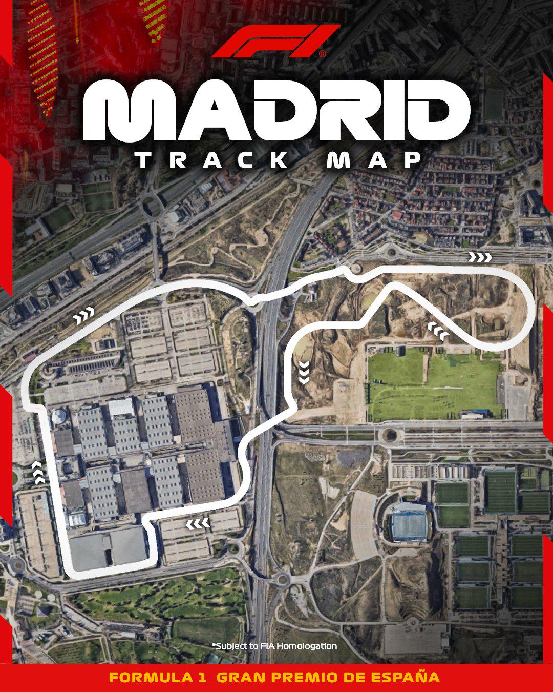 2026 Madrid Track Map Satellite Version R Formula1 