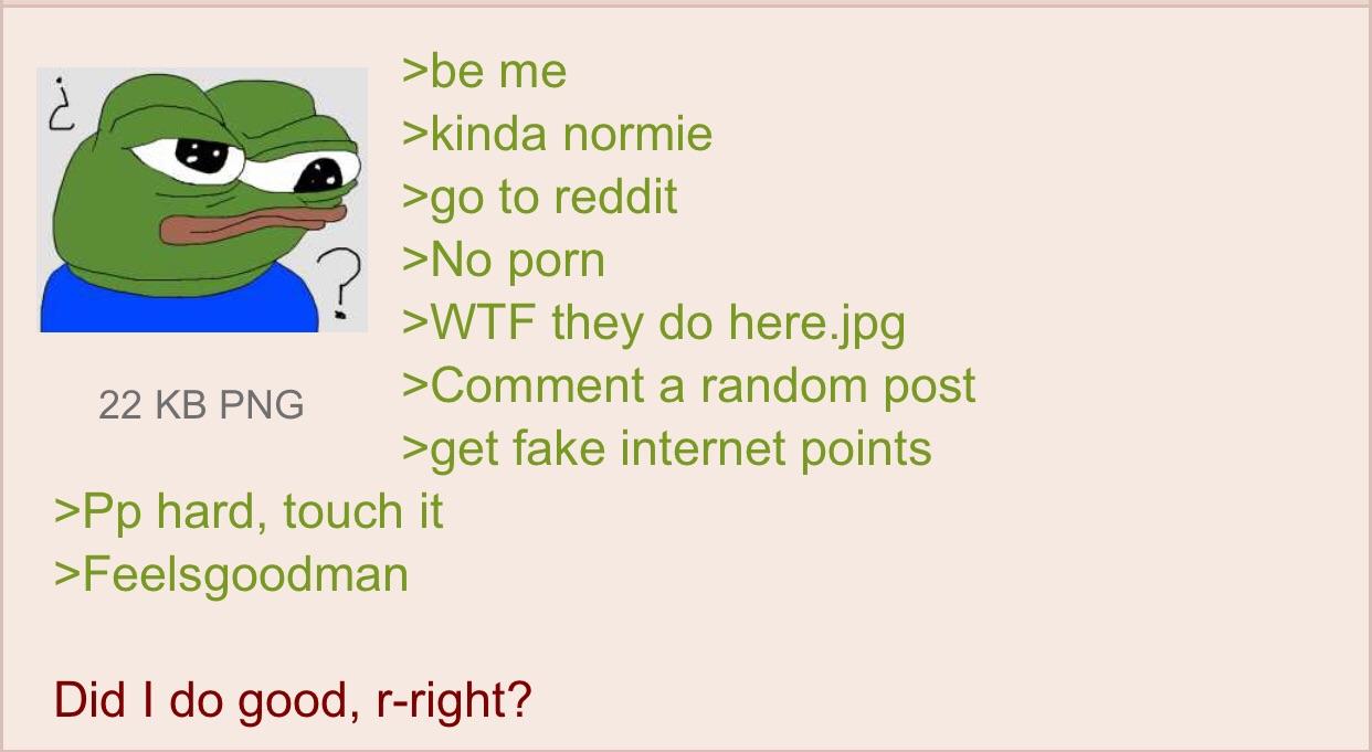 Anon goes on reddit : rgreentext