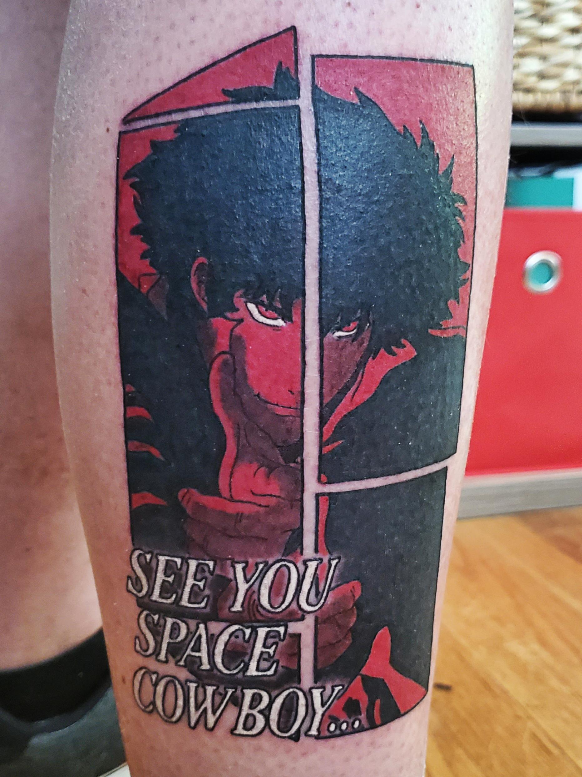 Cowboy Bebop Tattoo I Got Yesterday From Sierra At Iconic Tattoo In Downingtown, Pa : Tattoos 2485_x_1864_jpg