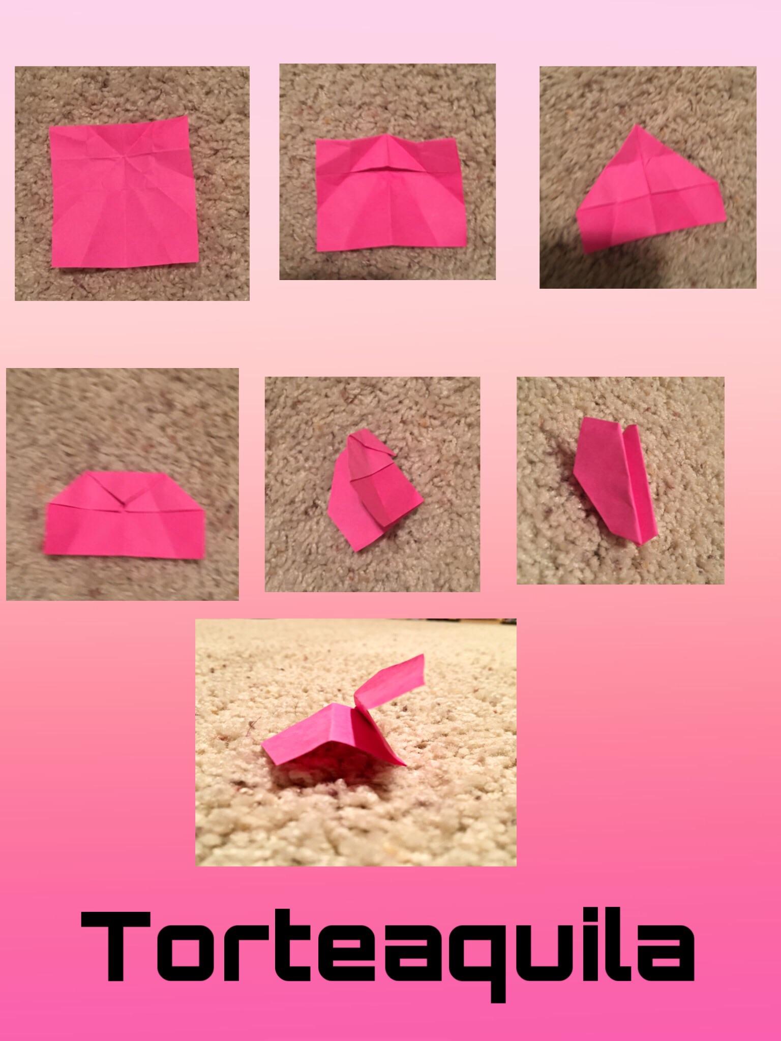 Just grab a piece of paper and you're ready to start folding! Torteaquila Sticky Note Plane R Paperairplanes