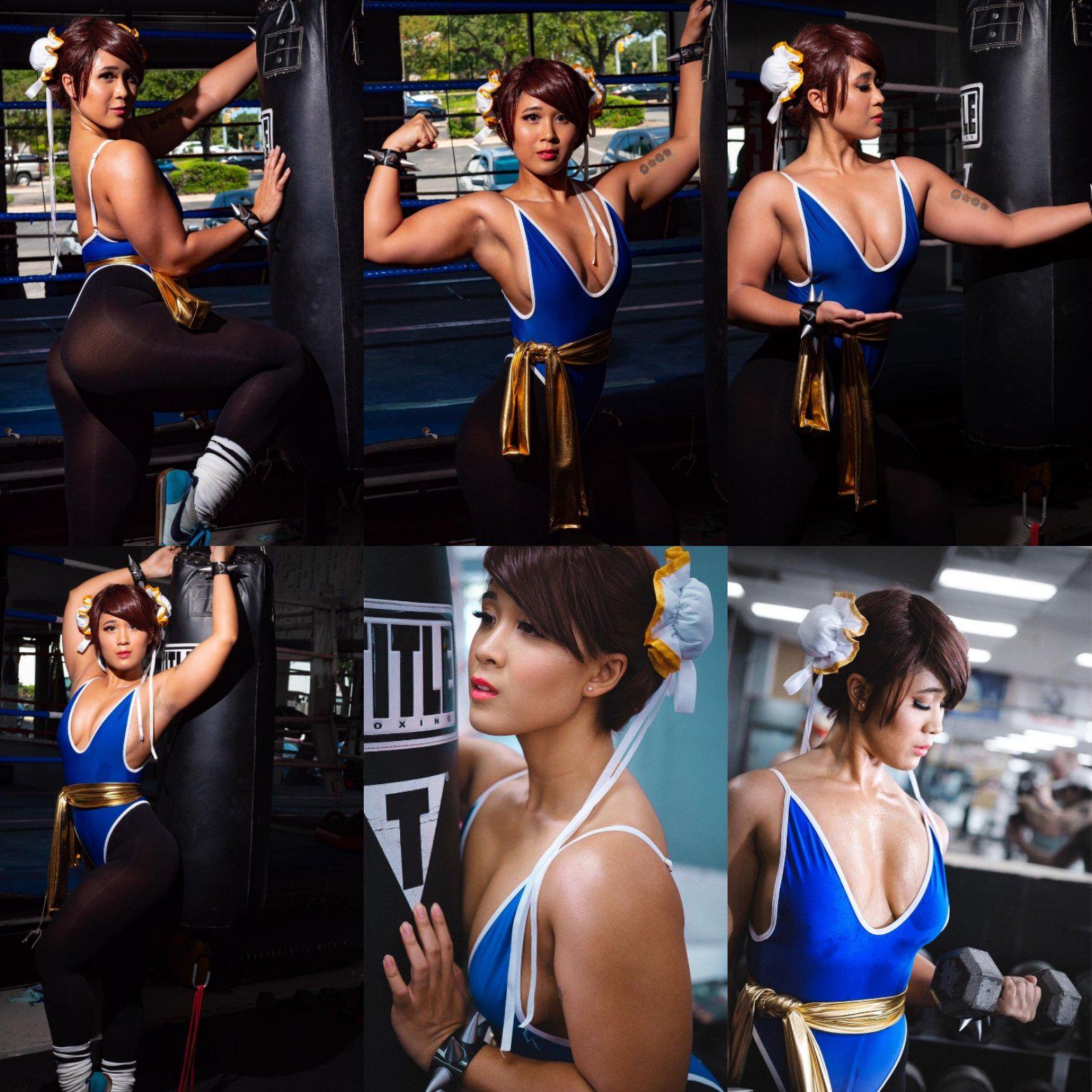Gym Workout Chun-Li cosplay : rStreetFighter