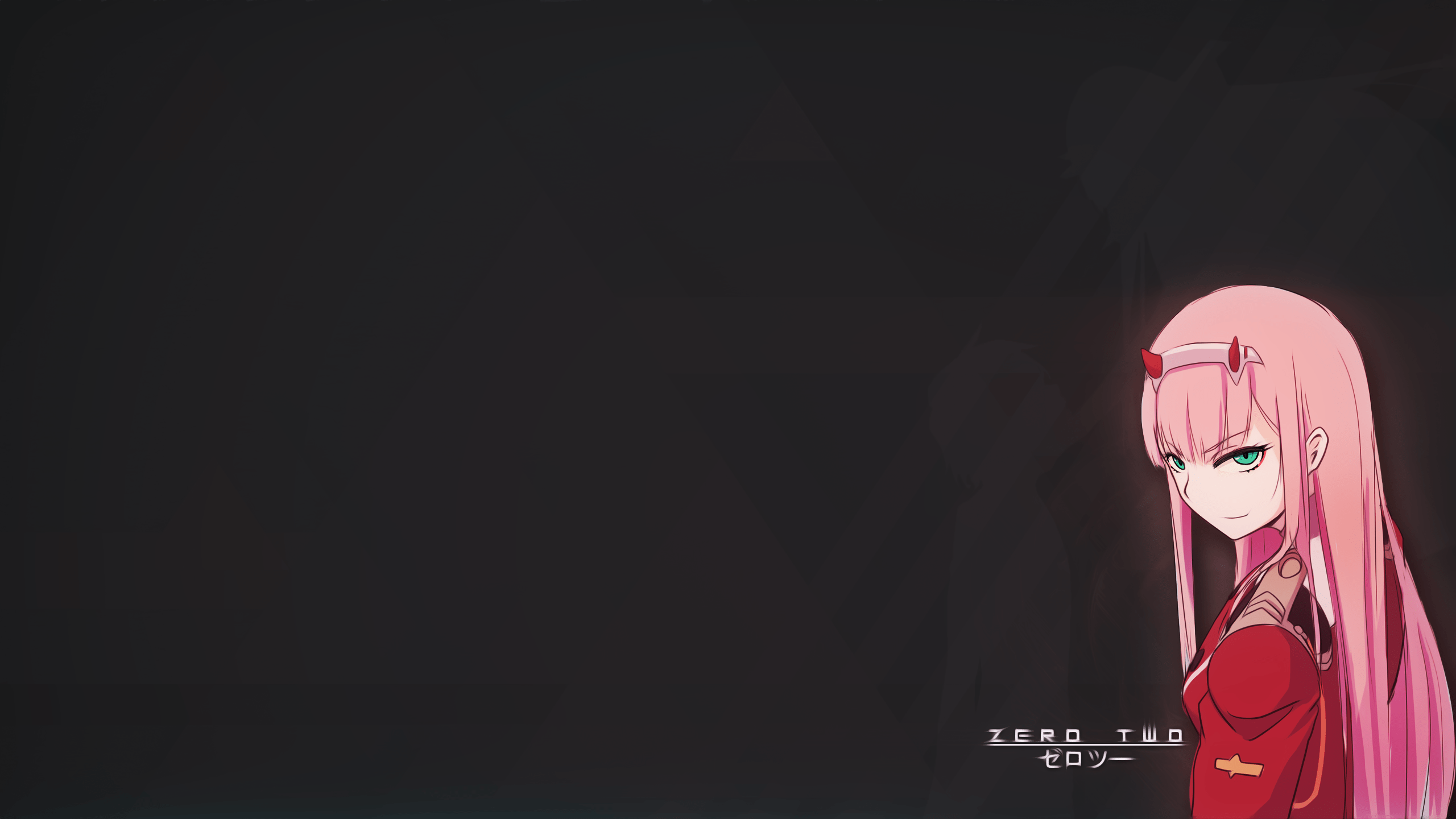 darling in the franxx zero two [2560x1440] animewallpaper on zero two black wallpapers