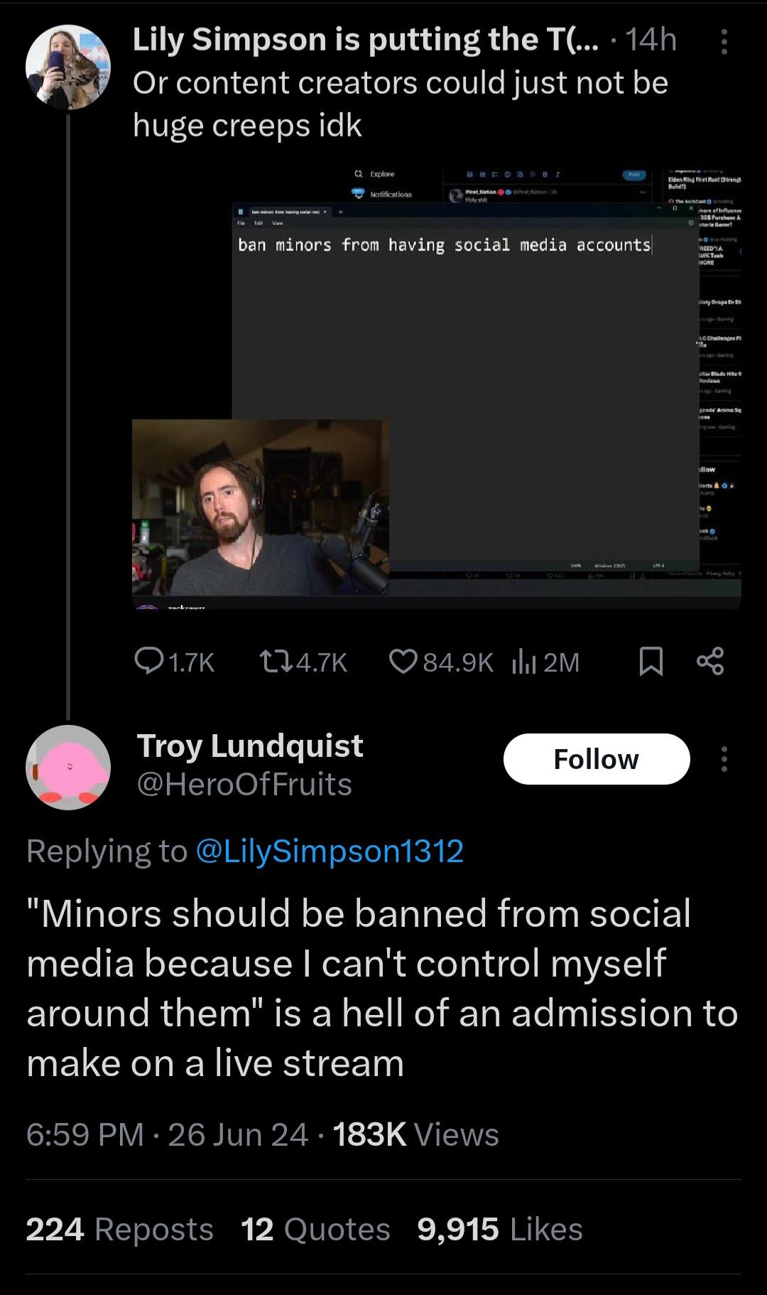 Twitter is at it again : rAsmongold