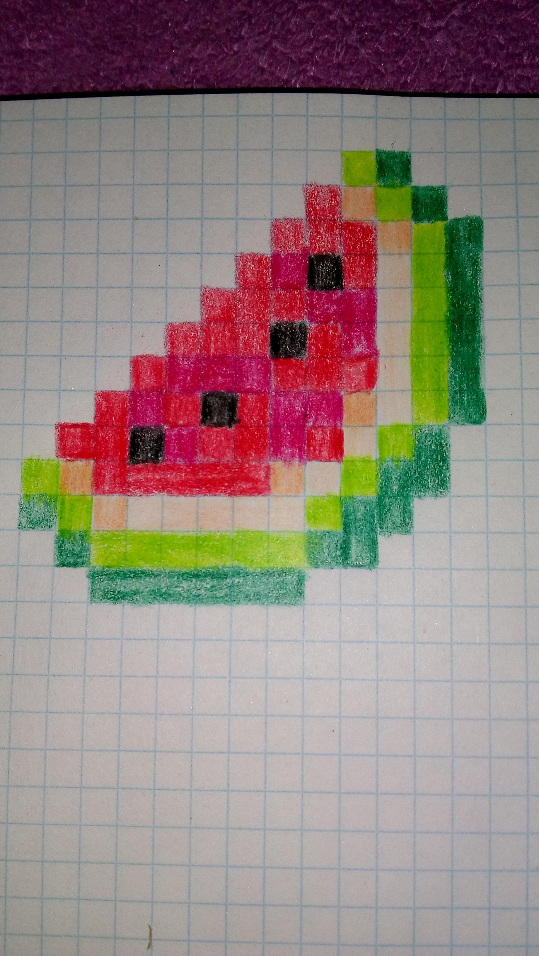 Got Bored So I Decided To Draw Minecraft Items Starting With Melon Slice Minecraft