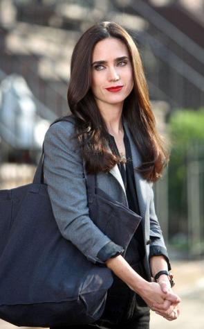 Jennifer Connelly shooting a commercial for Revlon, January 2009.