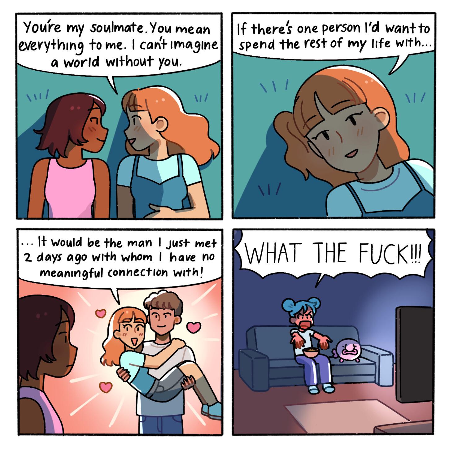 Blobby and Friends brings up the harm that queerbait media has caused in  harming media in general, especially when it comes to LGBT media. I felt  that this was an issue needed