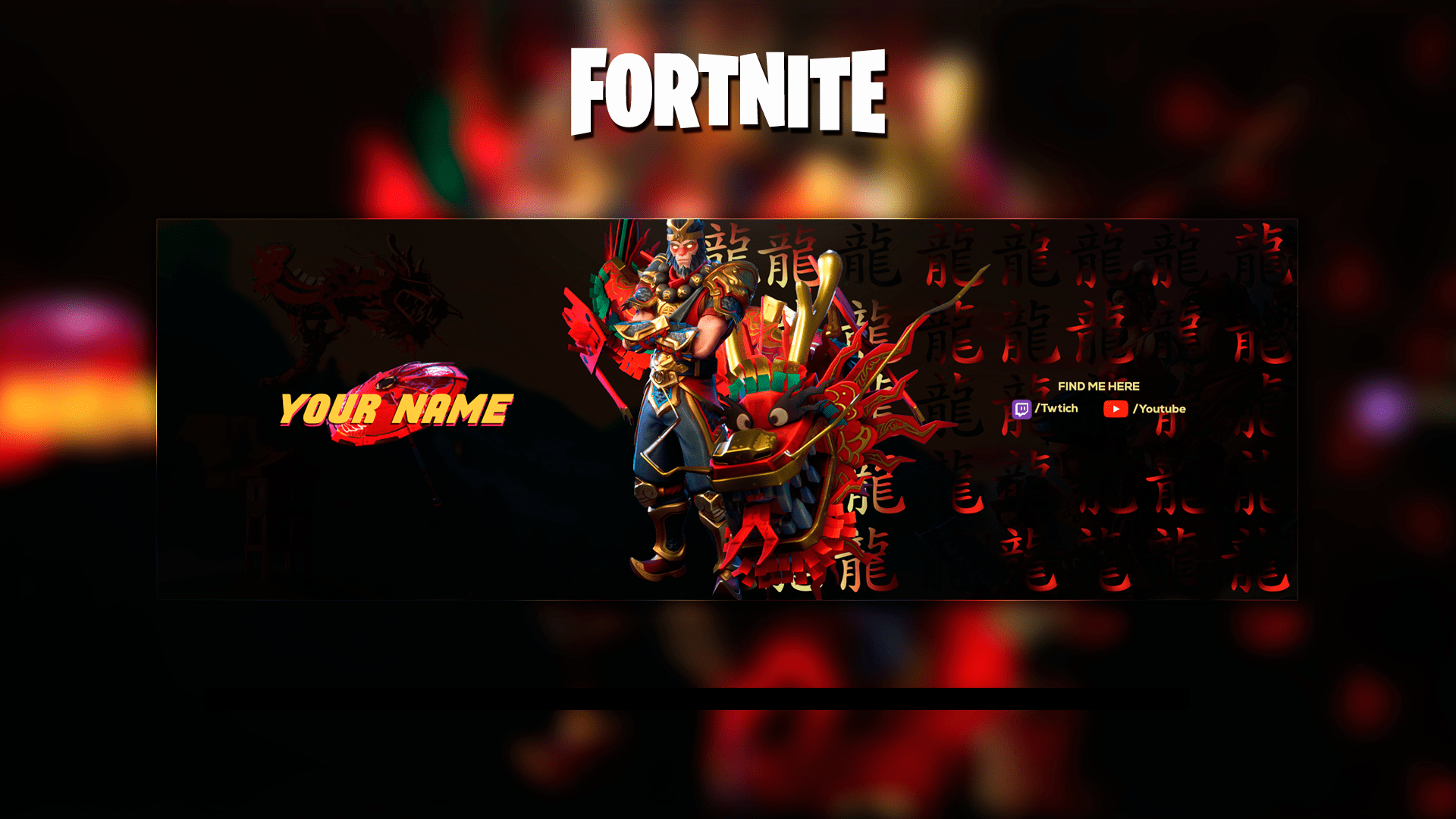 Free Fortnite Twitter Header Template Youtube Isacrificedyt Fortnitebr