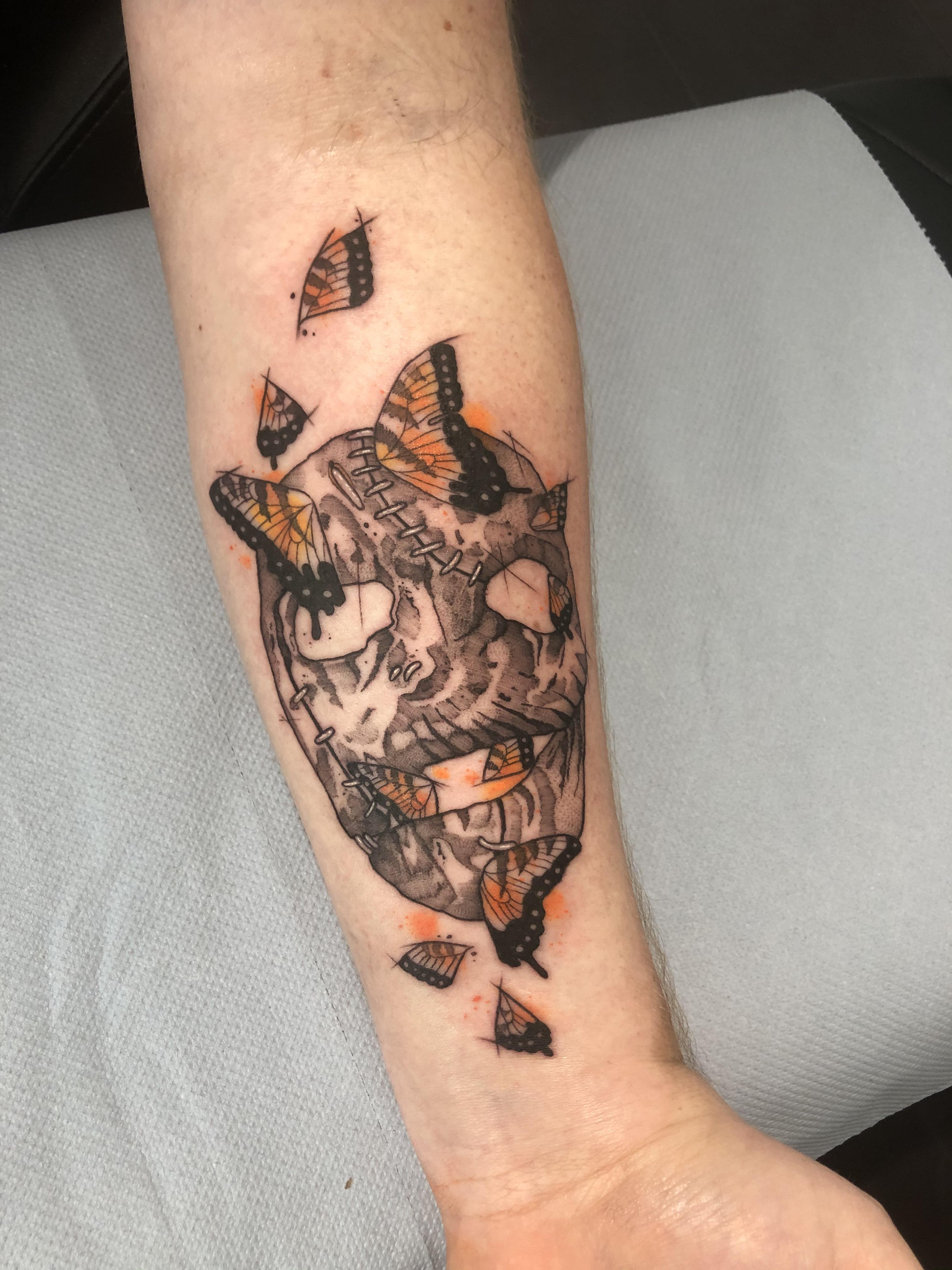 Slipknot Tattoo - Slipknot Tattoo With Paramore Butterfly Slipknot