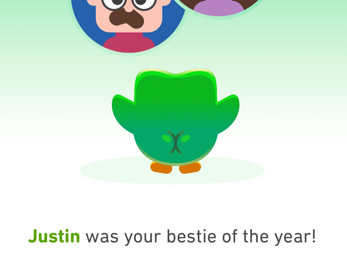 Duo, please stop showing your b*tt : rduolingo