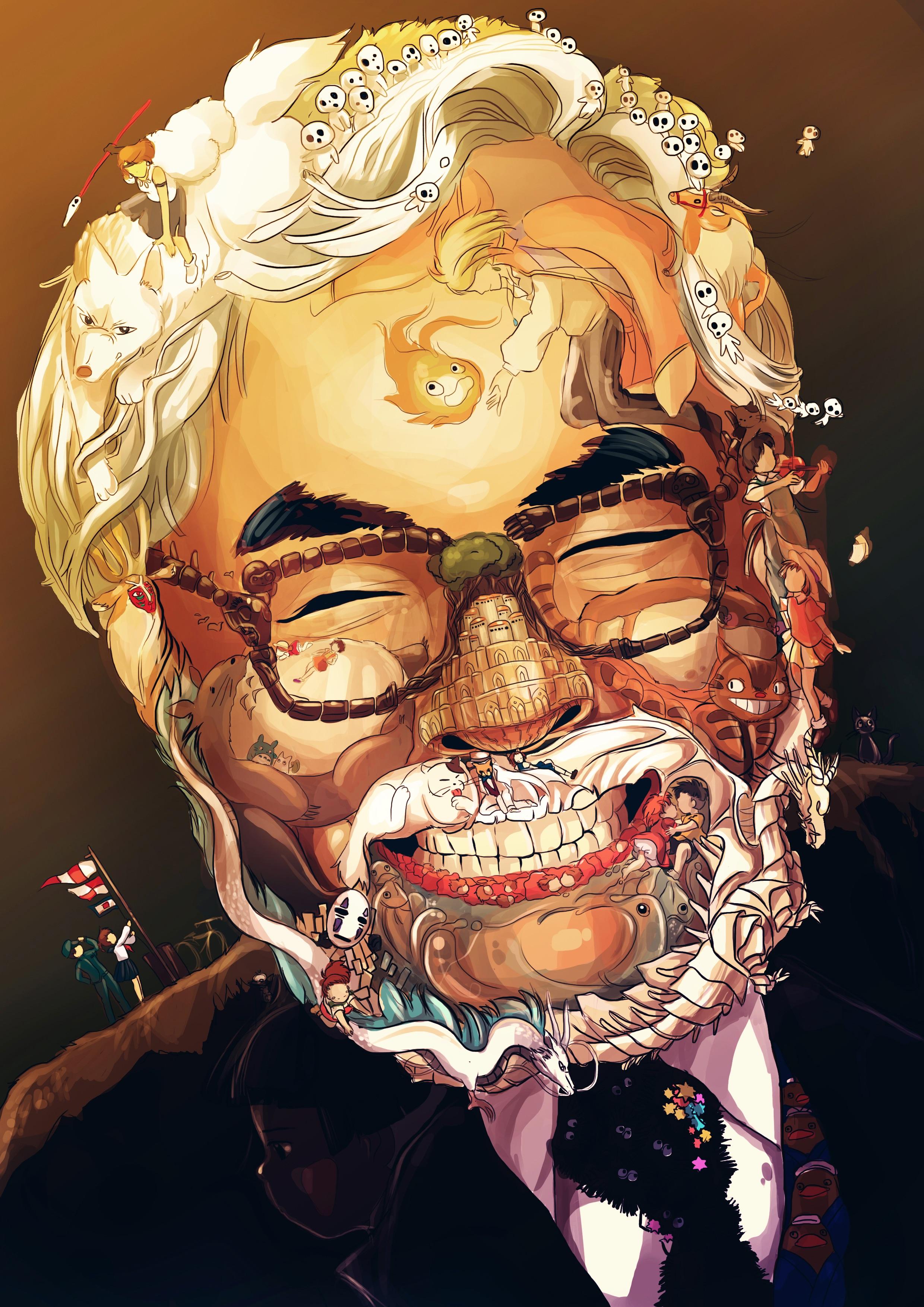 Hosoda was born in kamiichi, nakaniikawa district, toyama, japan. Hayao Miyazaki Art Portrait By C3nmt R Wimmelbilder