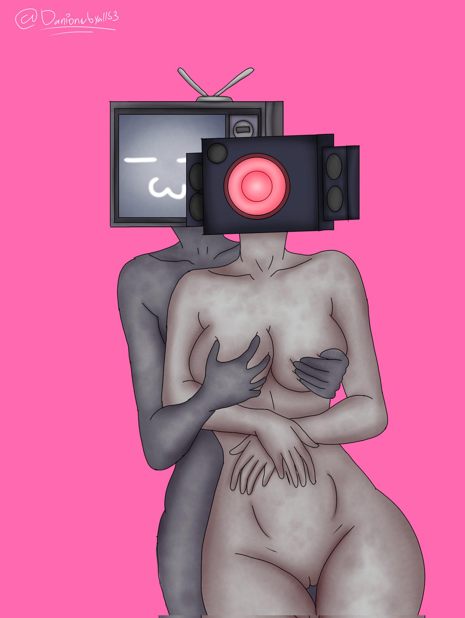 The TV Woman and Speaker Woman art society has been waiting for  (Danionebyall53) [Skibid Toilet] : rrule34