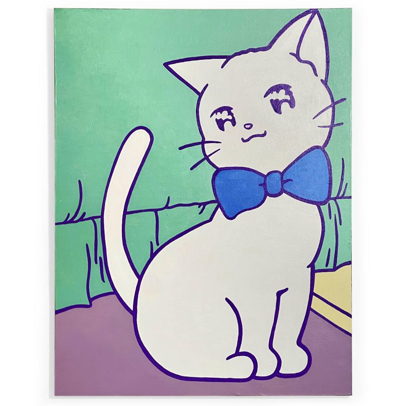 Minimal Cat I Drew R Minimalcatart - Stunning Vintage Image - 8K