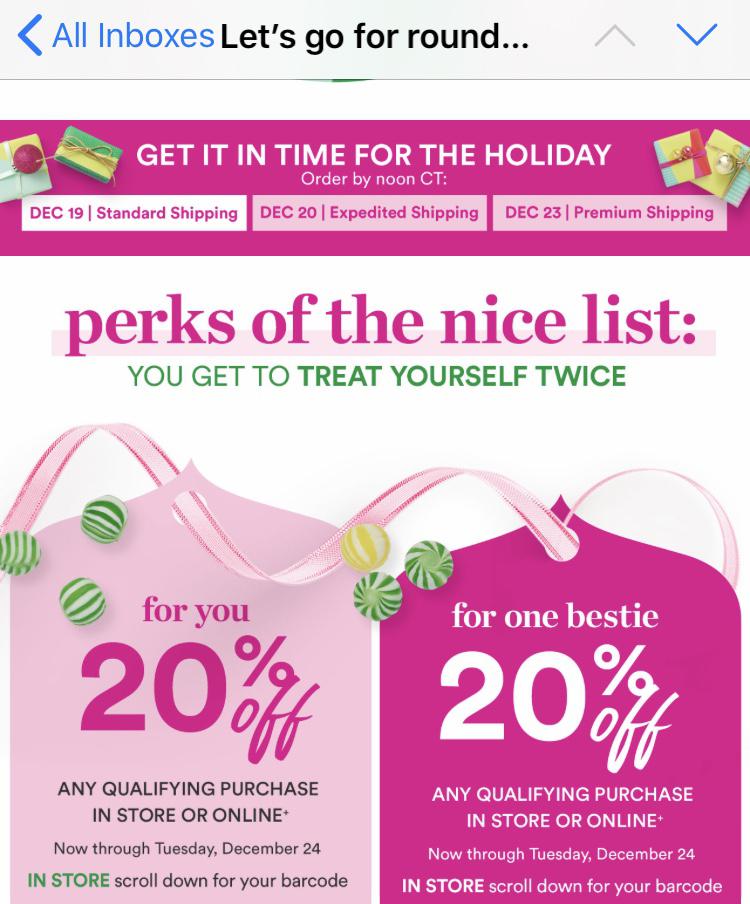 Use your ulta 20 off coupons for any purchase during the holiday season and . Ulta Two New Targeted 20 Off Prestige Coupons R Muaonthecheap