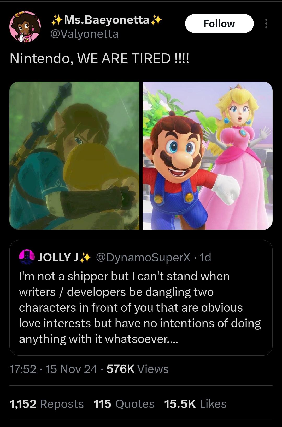 the people have spoken! we need sex scenes in the next mario game miyamoto  : rtomorrow
