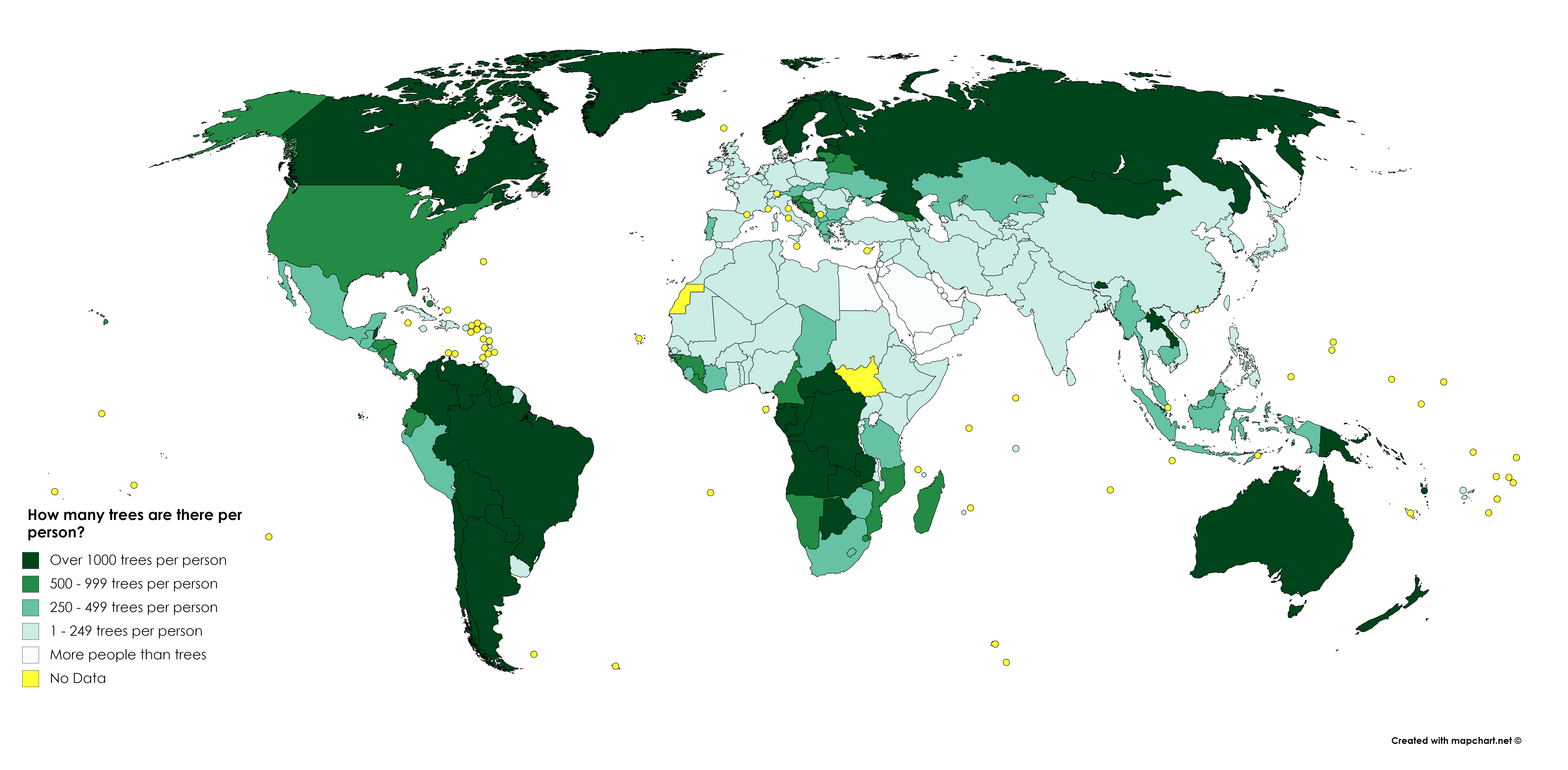 How Many Trees Are There In The World