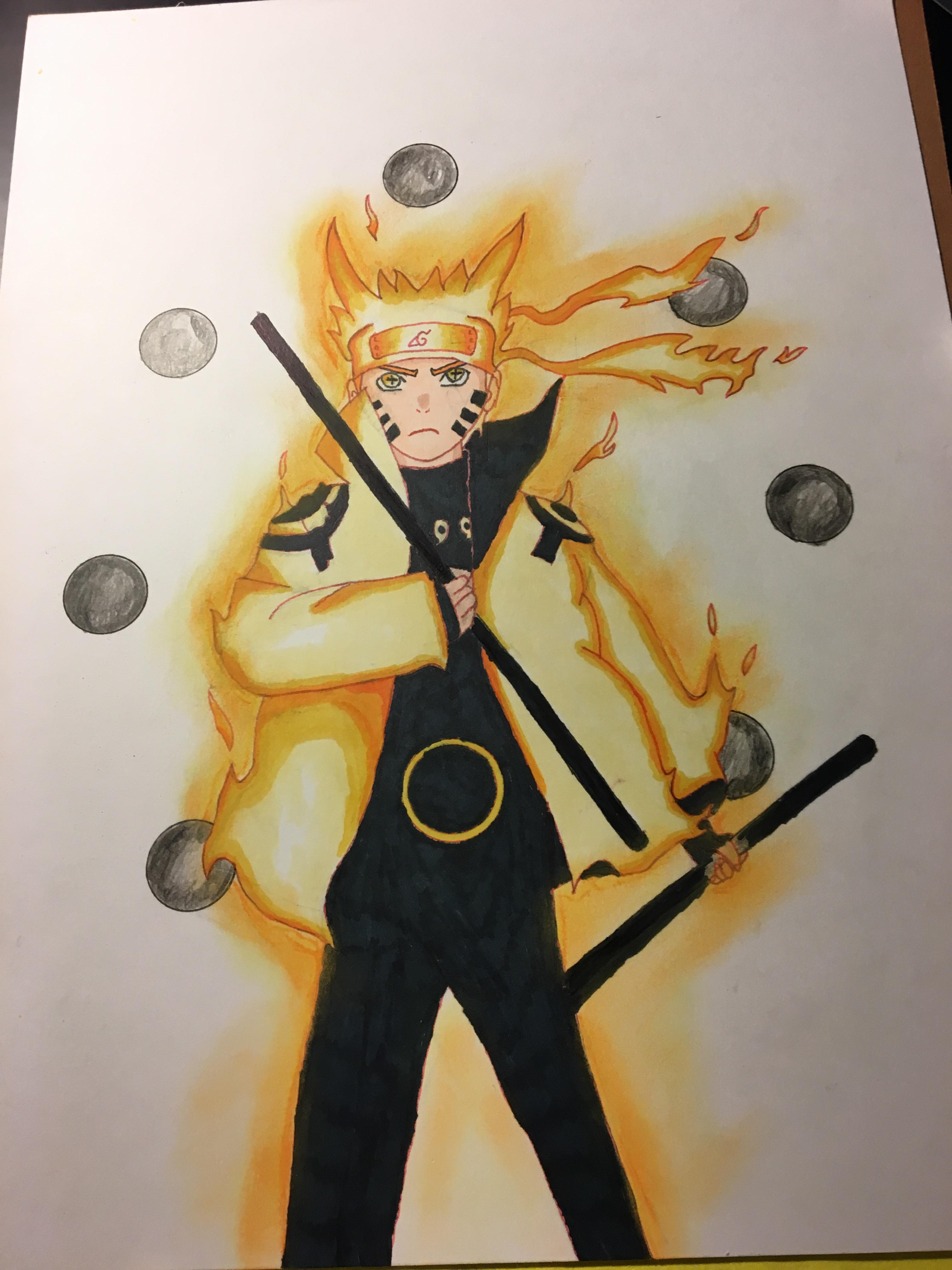 Drawing Naruto Six Paths Novocom Top