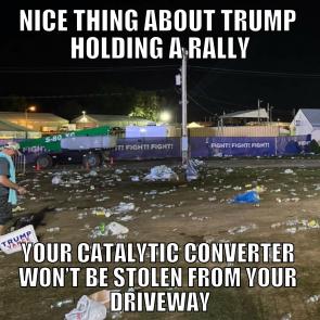 ❓What are the advantages of Trump holding a rally in your town?